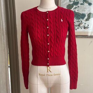Polo Ralph Lauren Women's Red Cardigan